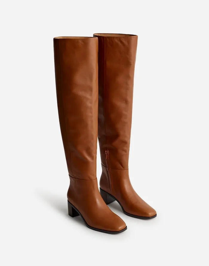 Women Boots Madewell The Adaline OvertheKnee Boot Hazelnut
