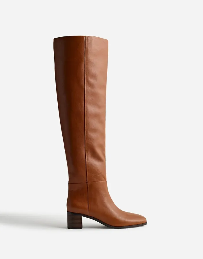 Women Boots Madewell The Adaline OvertheKnee Boot Hazelnut