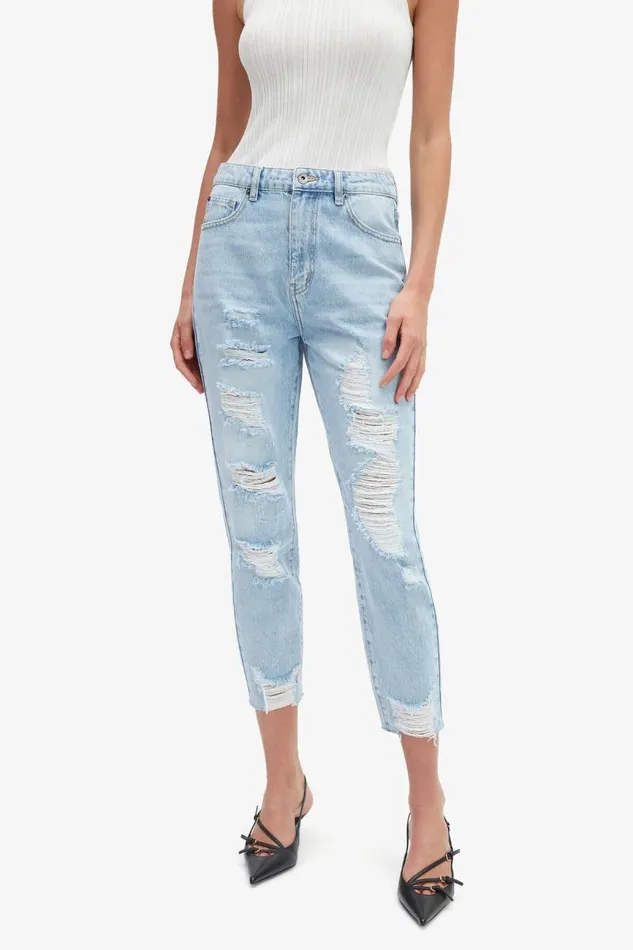 Women Boyfriend Jean Bardot The Mum Jeans In Vintage Vintage