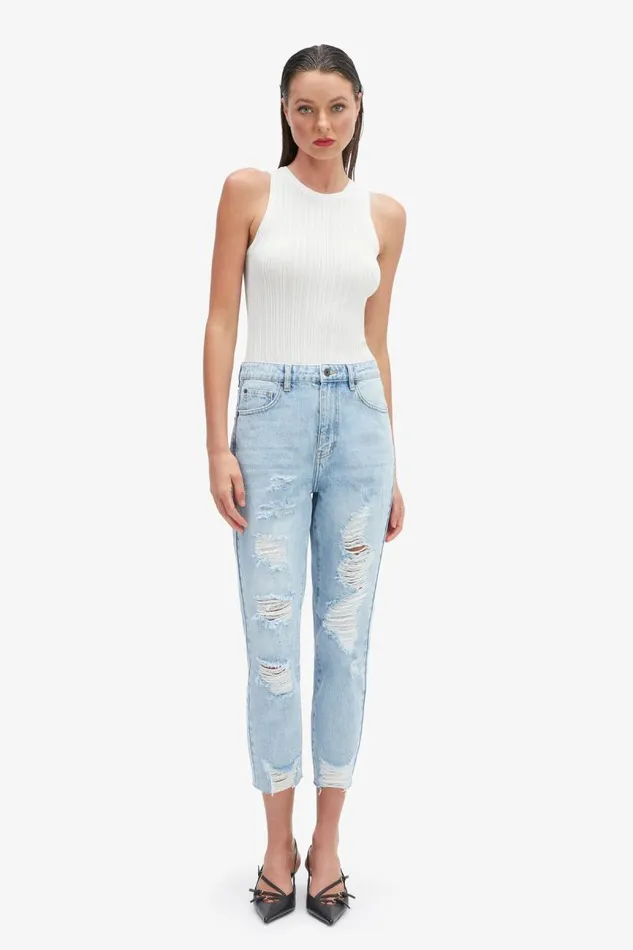 Women Boyfriend Jean Bardot The Mum Jeans In Vintage Vintage