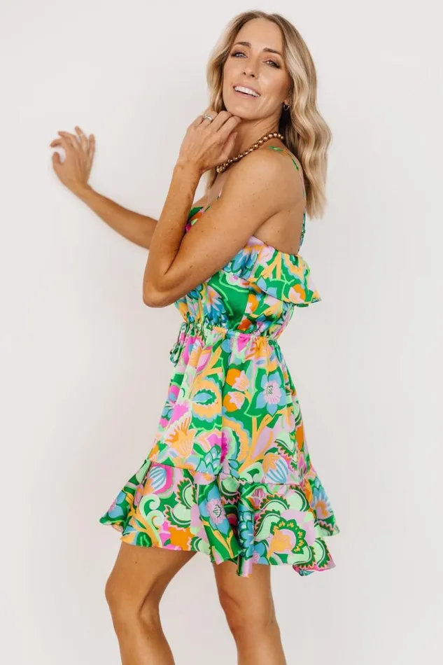 Women Braiden Short Dress Green Multi Floral Baltic Born Short Dresses