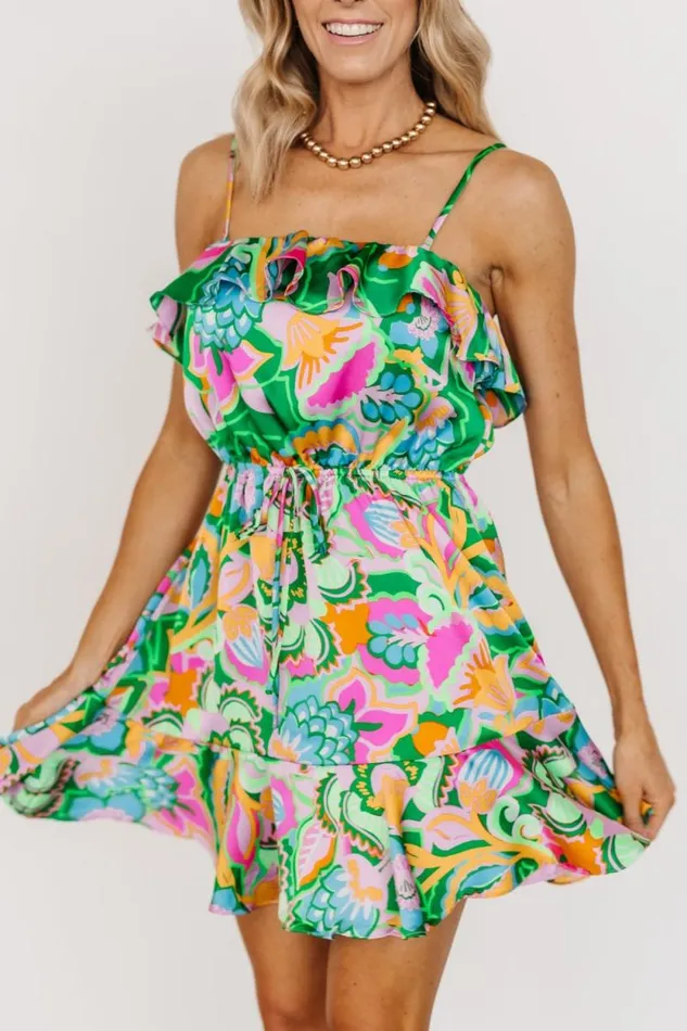 Women Braiden Short Dress Green Multi Floral Baltic Born Short Dresses