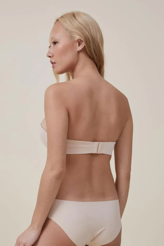 Women Bras Cotton On Everyday Lace Strapless Push Up 2 Bra Frappe