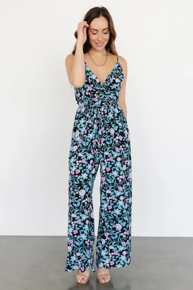 Women Brianna Tank Jumpsuit Black Multi Baltic Born Jumpsuits and Rompers