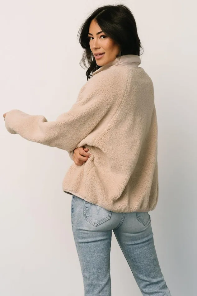 Women Brynn Sherpa Jacket Natural Baltic Born Outerwear