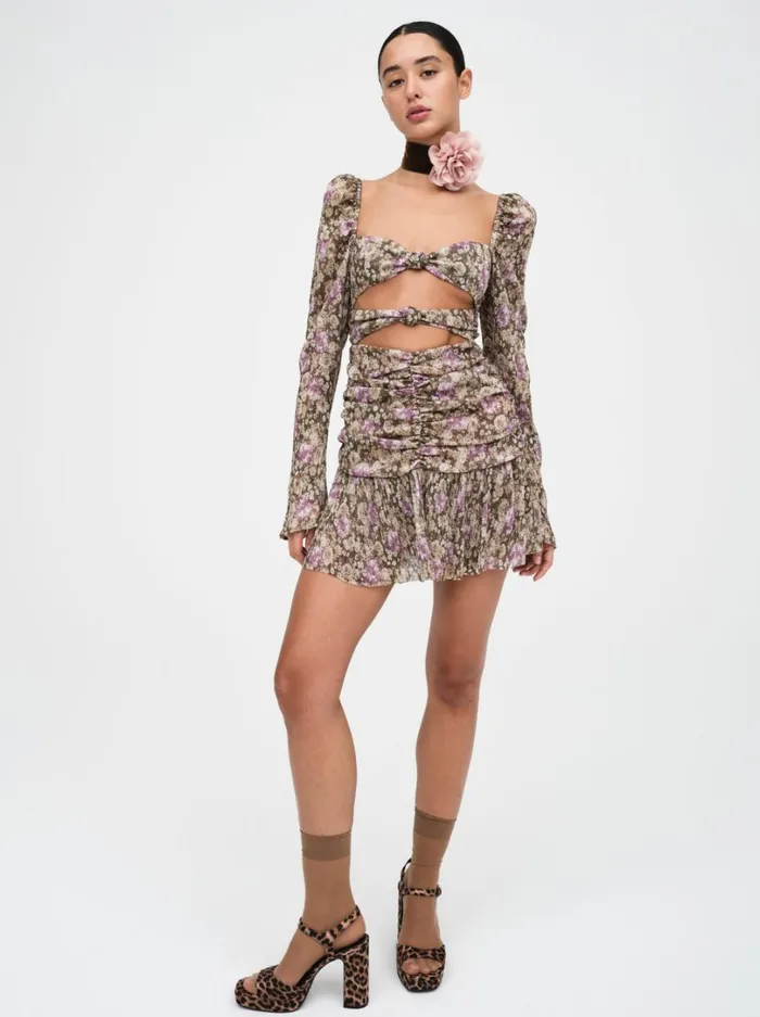 Women Camden Mini Dress Purple For Love and Lemons Dresses Women Camden Mini Dress Purple For Love and Lemons Dresses