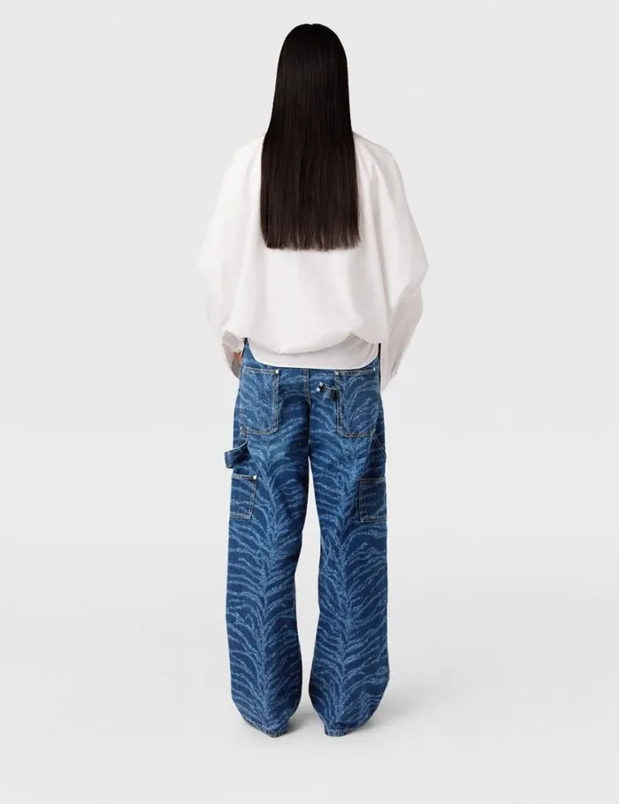 Women Cape Layer Long Sleeve Shirt Pure White Stella McCartney Shirts And Tops