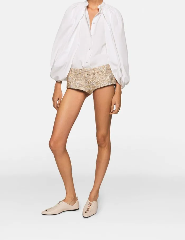 Women CapeSleeve Cotton Shirt Pure White Stella McCartney Shirts And Tops Women CapeSleeve Cotton Shirt Pure White Stella McCartney Shirts And Tops