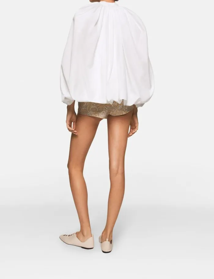 Women CapeSleeve Cotton Shirt Pure White Stella McCartney Shirts And Tops Women CapeSleeve Cotton Shirt Pure White Stella McCartney Shirts And Tops