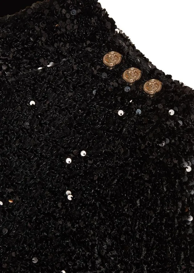 Women Cara Sequin Maxi Dress Black Sequin Holland Cooper Dresses
