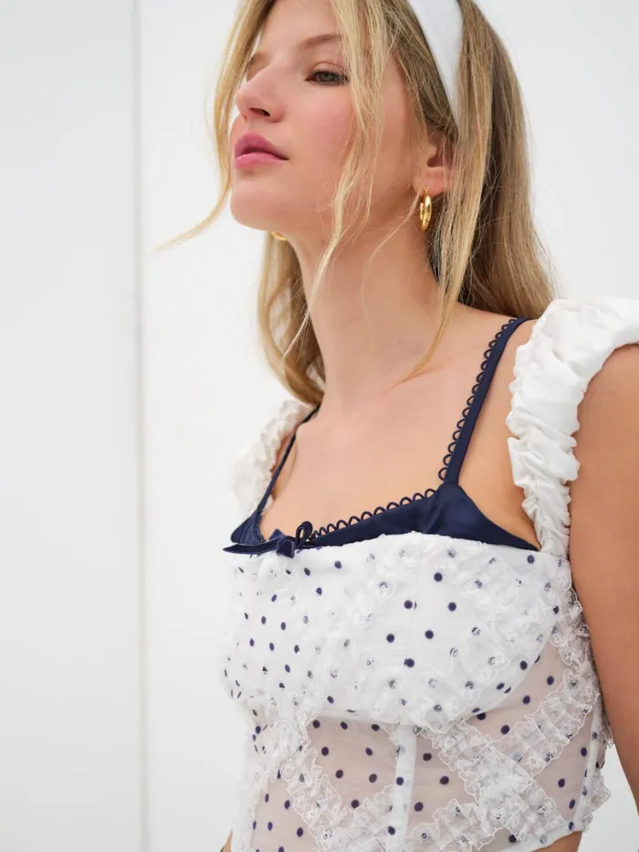 Women Carmen Top White For Love and Lemons Tops Women Carmen Top White For Love and Lemons Tops