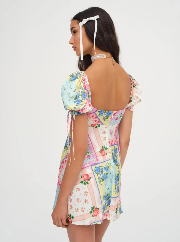 Women Cassandra Mini Dress Multi For Love and Lemons Dresses Women Cassandra Mini Dress Multi For Love and Lemons Dresses