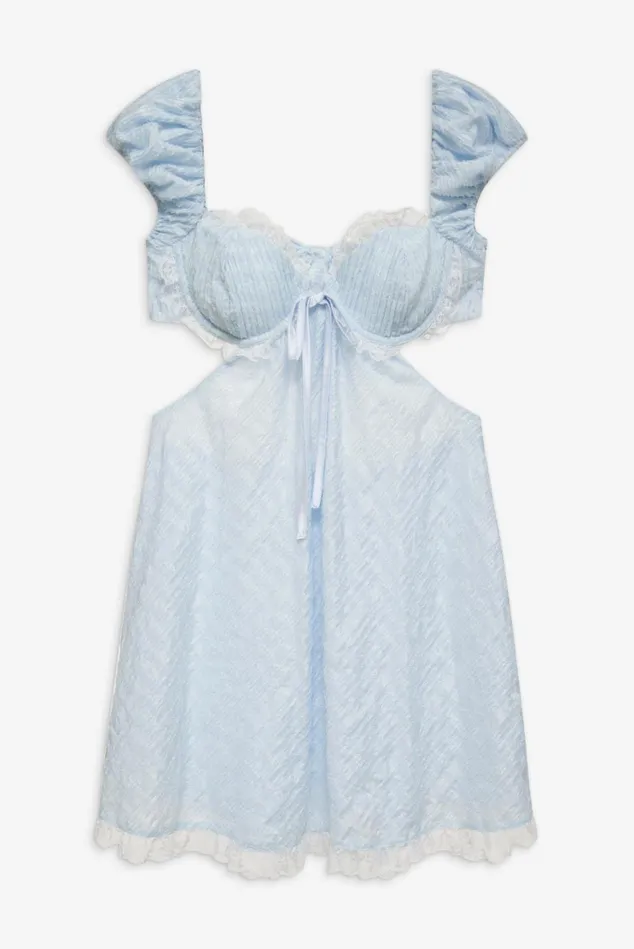 Women Catherine Mini Dress Blue For Love and Lemons Dresses Women Catherine Mini Dress Blue For Love and Lemons Dresses