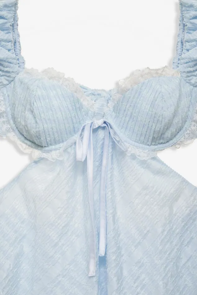 Women Catherine Mini Dress Blue For Love and Lemons Dresses Women Catherine Mini Dress Blue For Love and Lemons Dresses