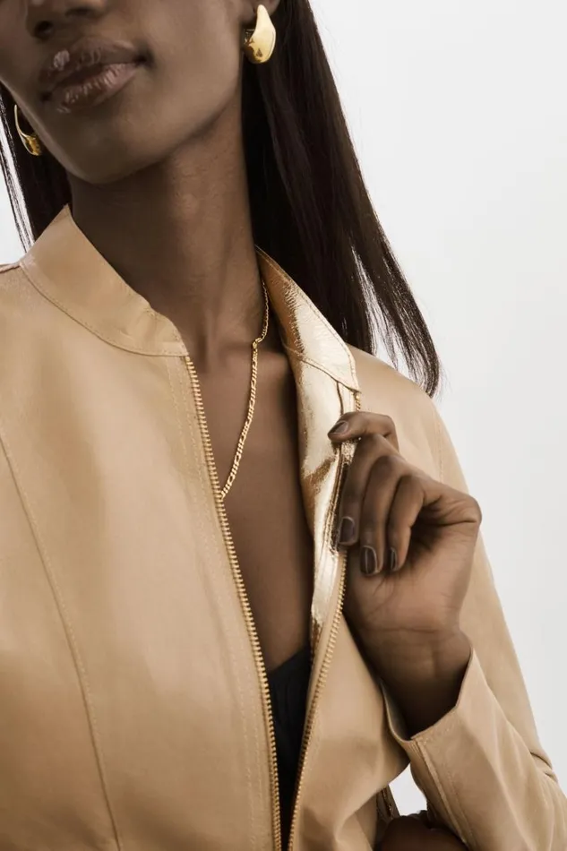 Women CHAPIN Reversible Leather Bomber Wheatgold LAMARQUE Bombers Women CHAPIN Reversible Leather Bomber Wheatgold LAMARQUE Bombers