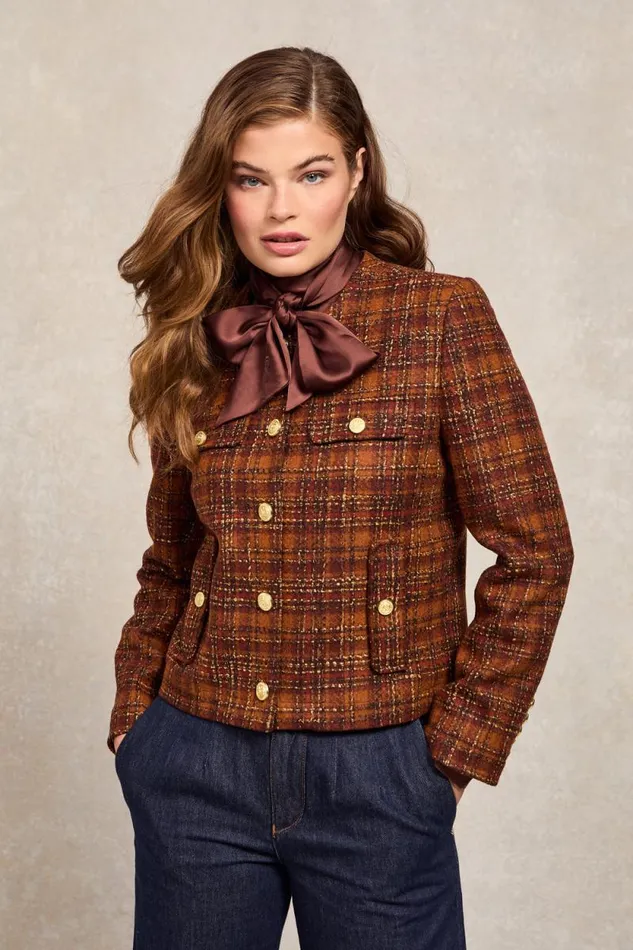 Women Chelsea Jacket Amber Tweed Holland Cooper Jackets