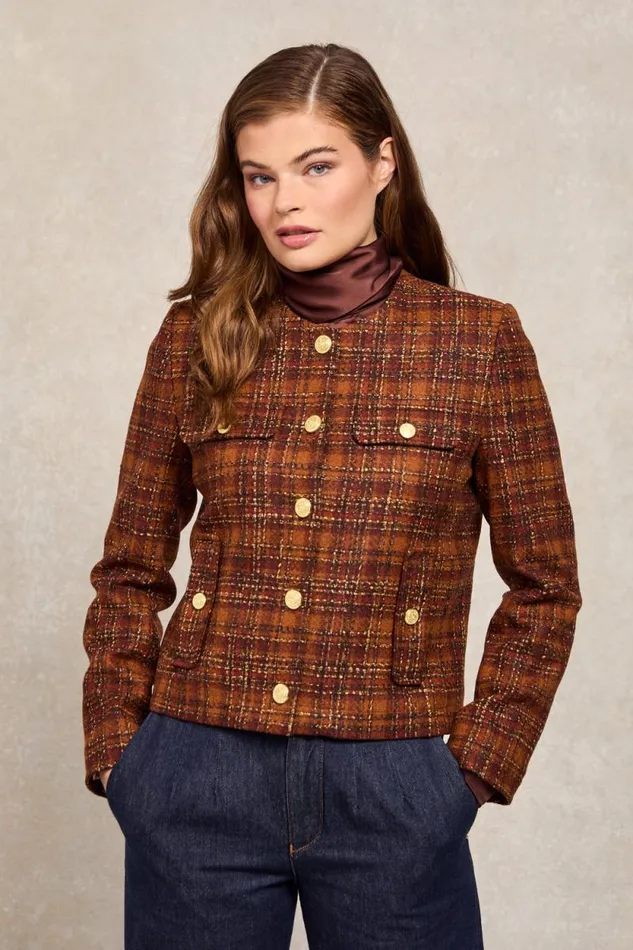 Women Chelsea Jacket Amber Tweed Holland Cooper Jackets