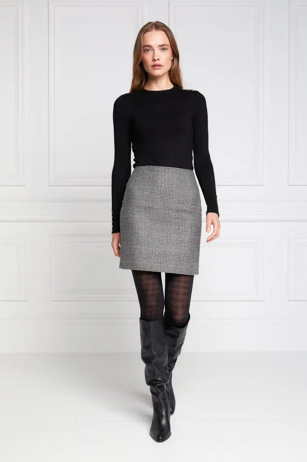 Women Chelsea Skirt Prince Of Wales Black Holland Cooper Tailoring