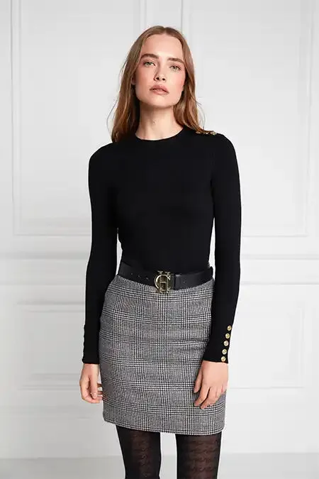 Women Chelsea Skirt Prince Of Wales Black Holland Cooper Tailoring