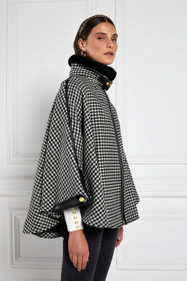 Women Chiltern Cape Houndstooth Holland Cooper Tailoring