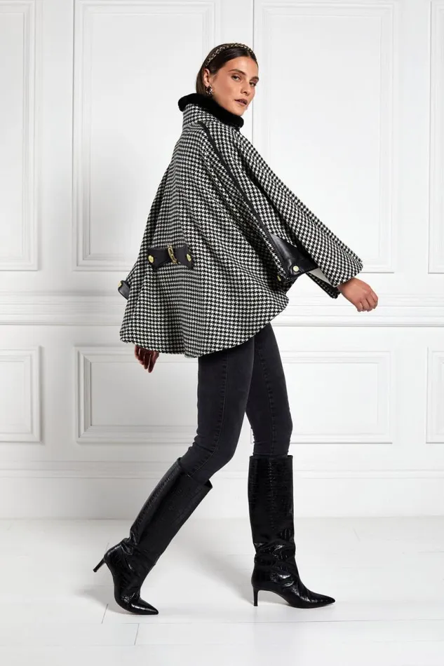 Women Chiltern Cape Houndstooth Holland Cooper Tailoring