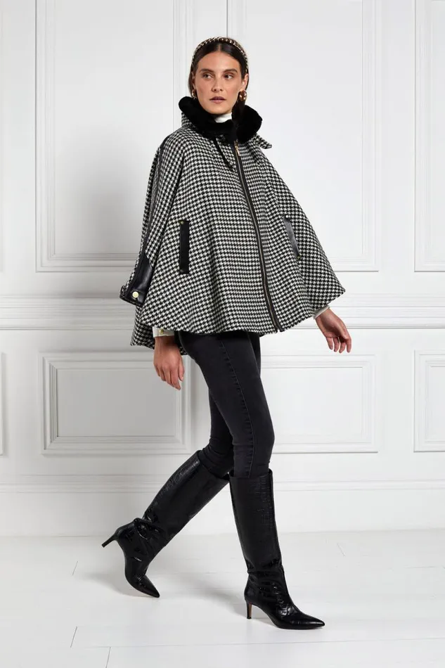 Women Chiltern Cape Houndstooth Holland Cooper Tailoring