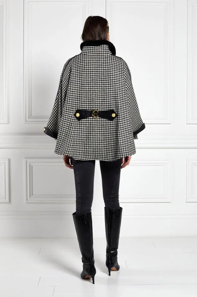 Women Chiltern Cape Houndstooth Holland Cooper Tailoring