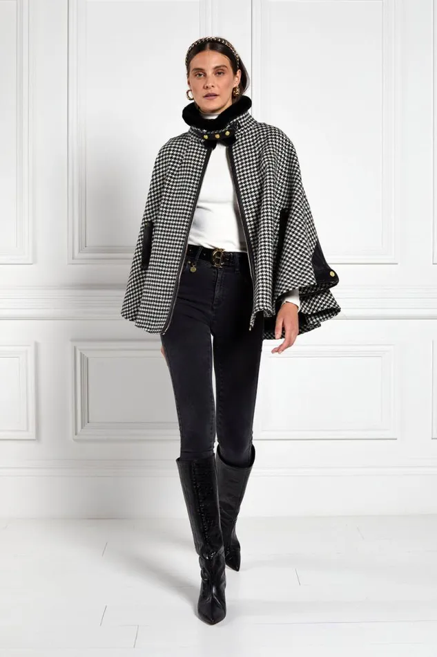 Women Chiltern Cape Houndstooth Holland Cooper Tailoring