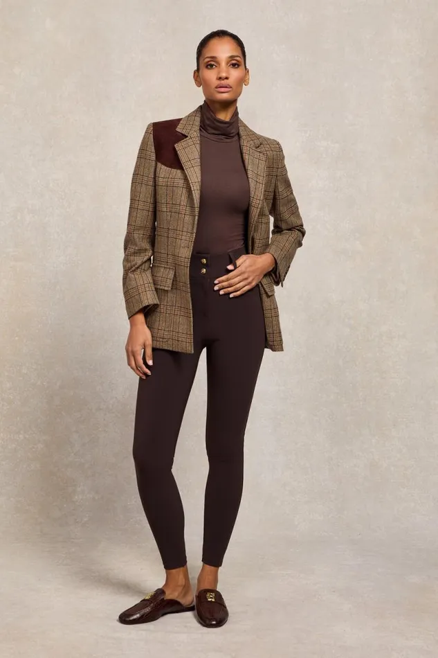 Women Contour Trouser Chocolate Holland Cooper Trousers Women Contour Trouser Chocolate Holland Cooper Trousers