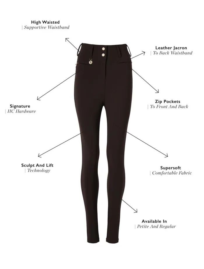 Women Contour Trouser Chocolate Holland Cooper Trousers Women Contour Trouser Chocolate Holland Cooper Trousers