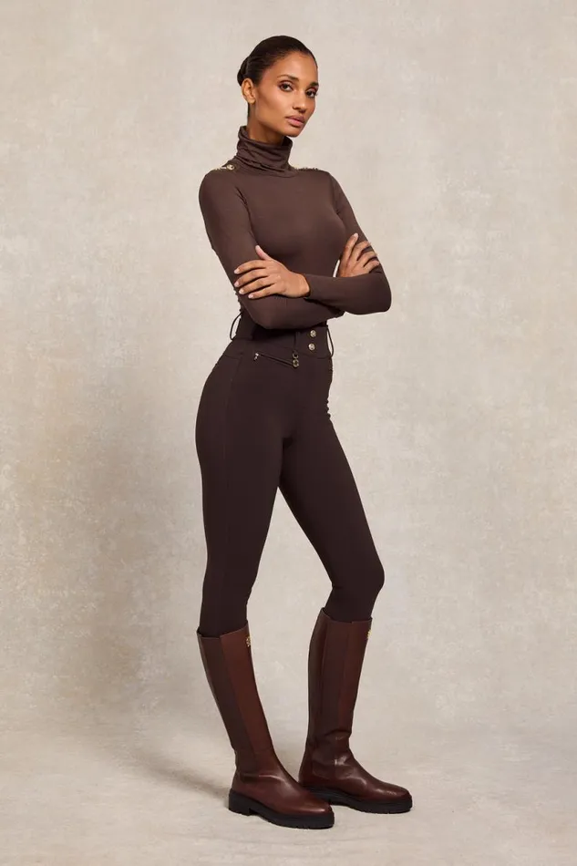Women Contour Trouser Chocolate Holland Cooper Trousers Women Contour Trouser Chocolate Holland Cooper Trousers