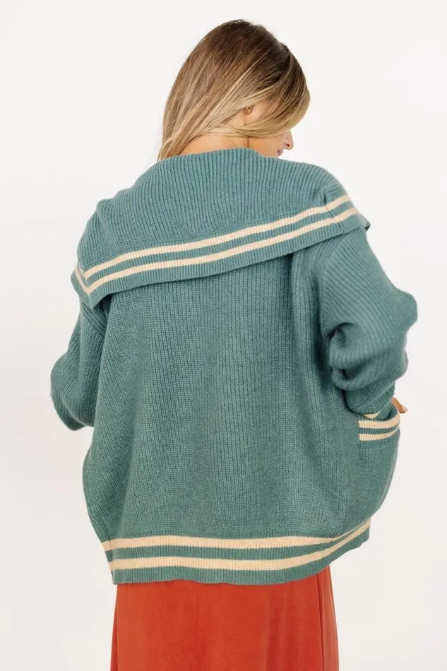 Women Corbett Knit Cardigan Jade Baltic Born Sweaters