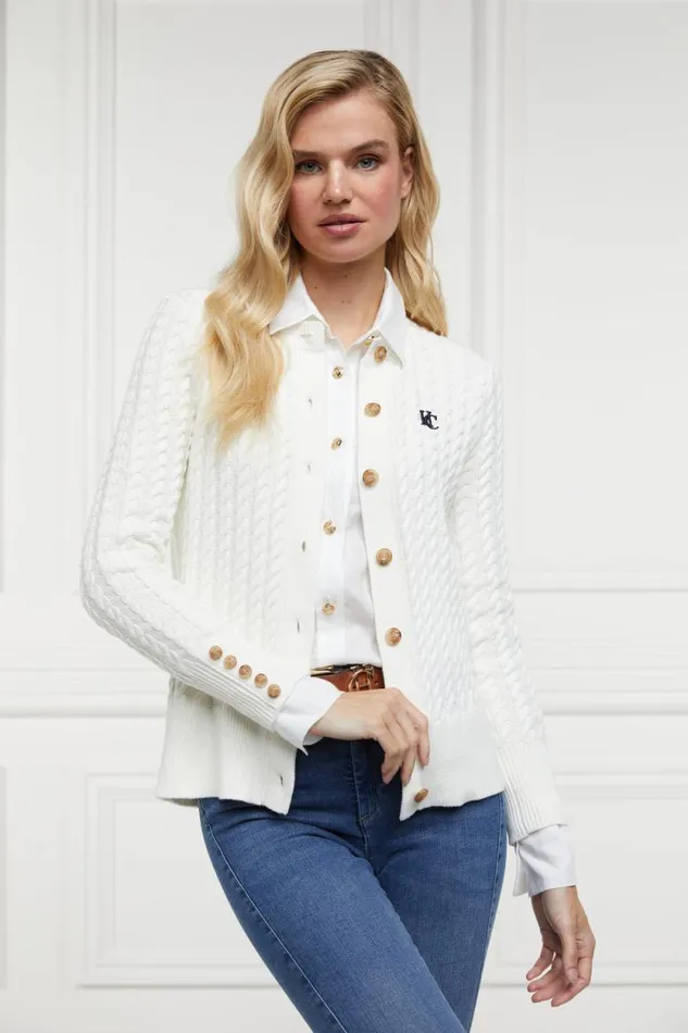 Women Cotswold Cardigan Natural Holland Cooper Knitwear Women Cotswold Cardigan Natural Holland Cooper Knitwear