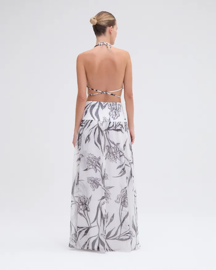 Women CoverUps PatBO IRIS MAXI SKIRT Off White
