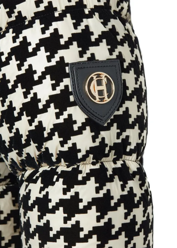 Women Crawford Longline Coat Ecru Houndstooth Holland Cooper Coats