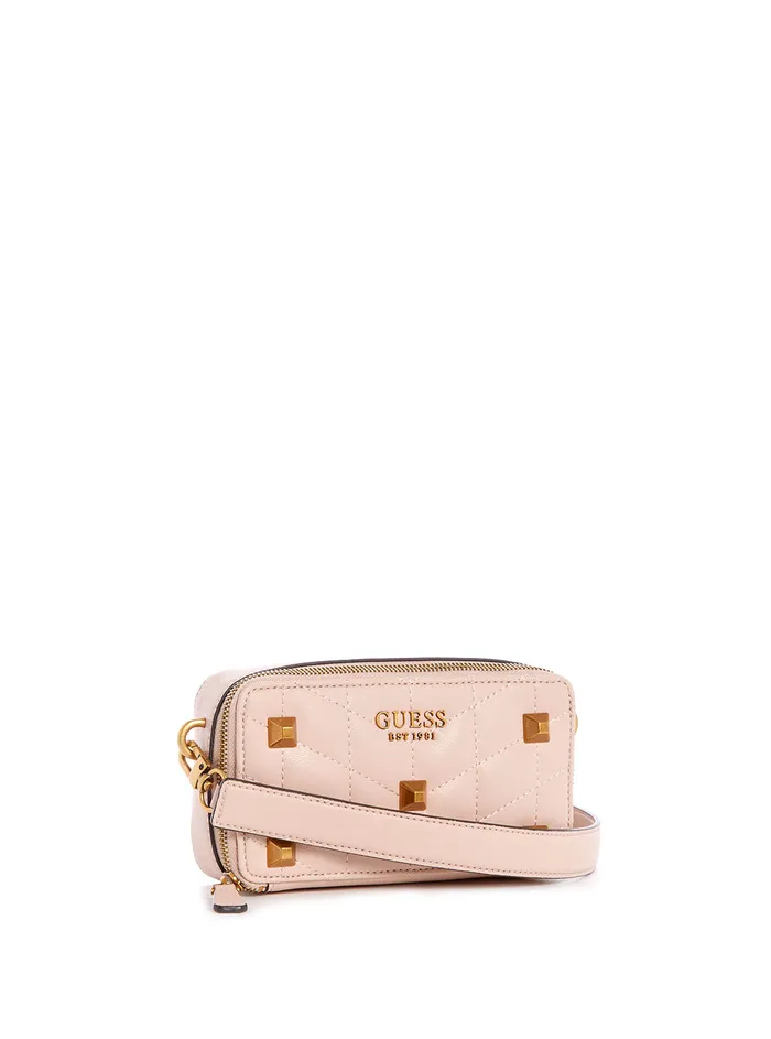 Women Crossbody GUESS Almond Brera Studded Mini Crossbody Camera Bag Women Crossbody GUESS Almond Brera Studded Mini Crossbody Camera Bag