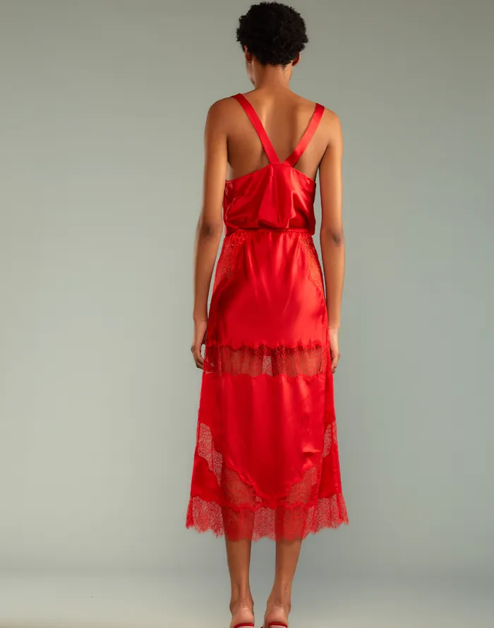 Women Cynthia Rowley Bottoms Lya Silk Skirt Red Women Cynthia Rowley Bottoms Lya Silk Skirt Red