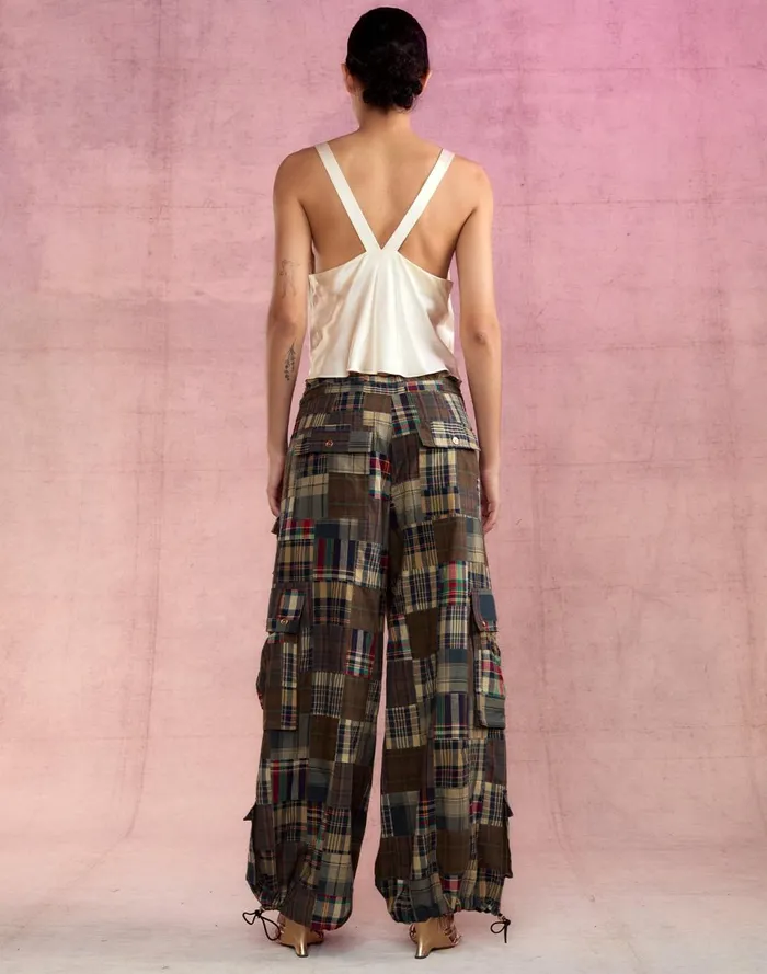 Women Cynthia Rowley Bottoms Madrid Madras Cargo Pants Plaid Women Cynthia Rowley Bottoms Madrid Madras Cargo Pants Plaid