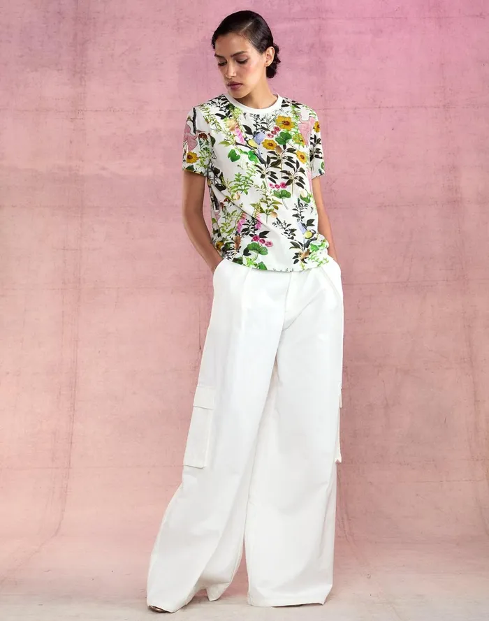 Women Cynthia Rowley Bottoms Marbella Cotton Cargo Pant White Women Cynthia Rowley Bottoms Marbella Cotton Cargo Pant White