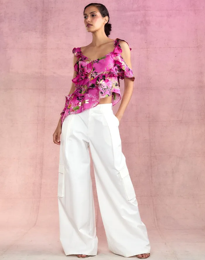 Women Cynthia Rowley Bottoms Marbella Cotton Cargo Pant White Women Cynthia Rowley Bottoms Marbella Cotton Cargo Pant White