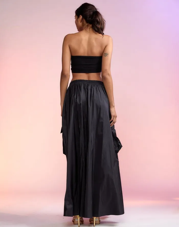 Women Cynthia Rowley Bottoms Taffeta Cargo Skirt Black Women Cynthia Rowley Bottoms Taffeta Cargo Skirt Black