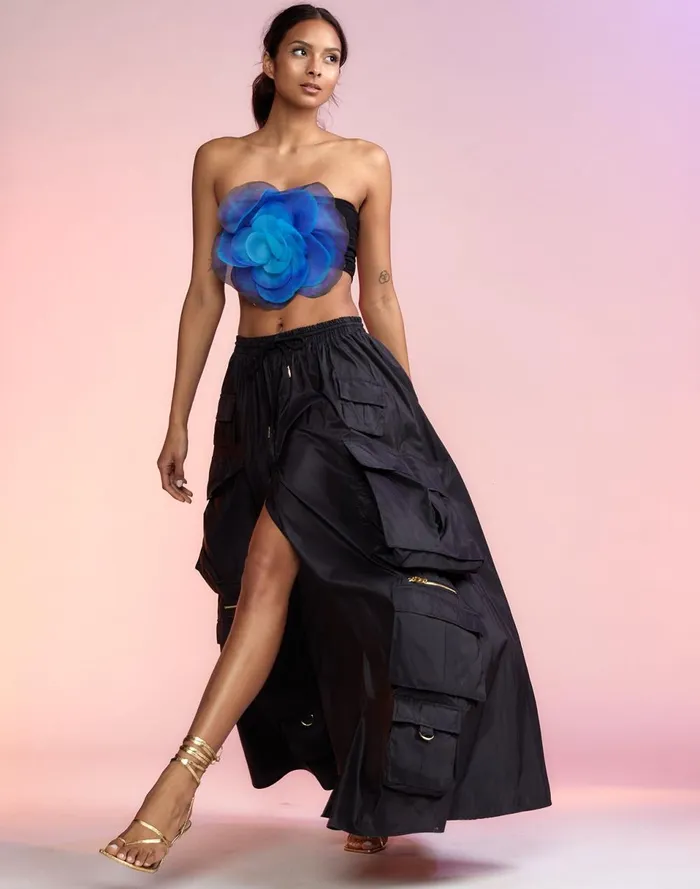 Women Cynthia Rowley Bottoms Taffeta Cargo Skirt Black Women Cynthia Rowley Bottoms Taffeta Cargo Skirt Black