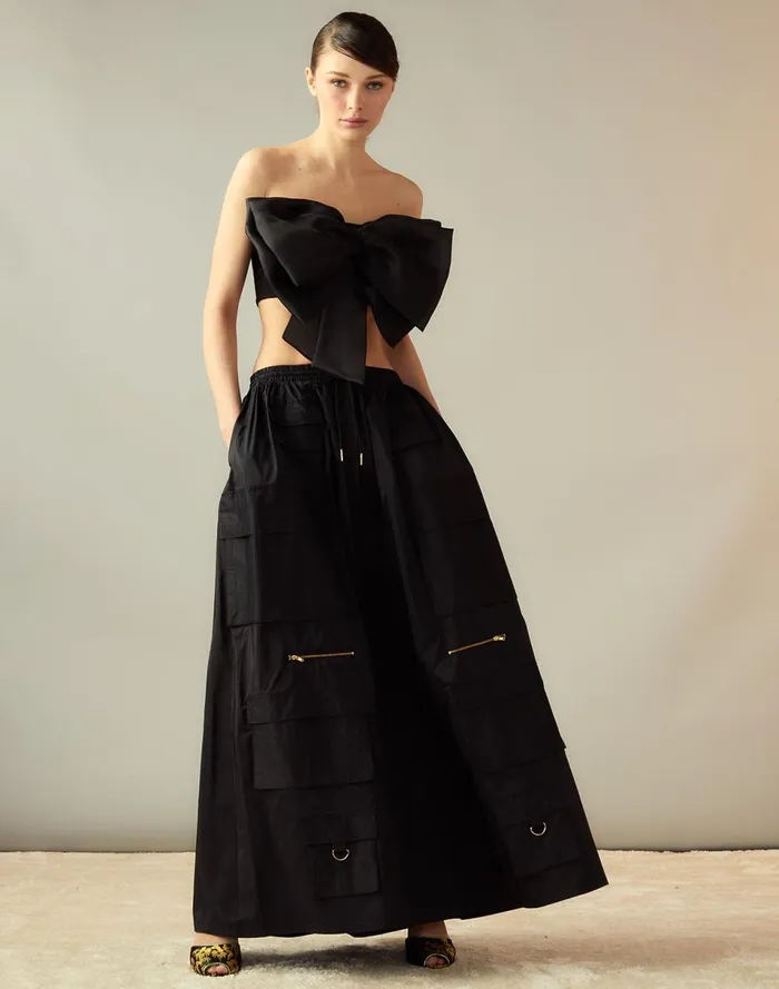 Women Cynthia Rowley Bottoms Taffeta Cargo Skirt Black Women Cynthia Rowley Bottoms Taffeta Cargo Skirt Black