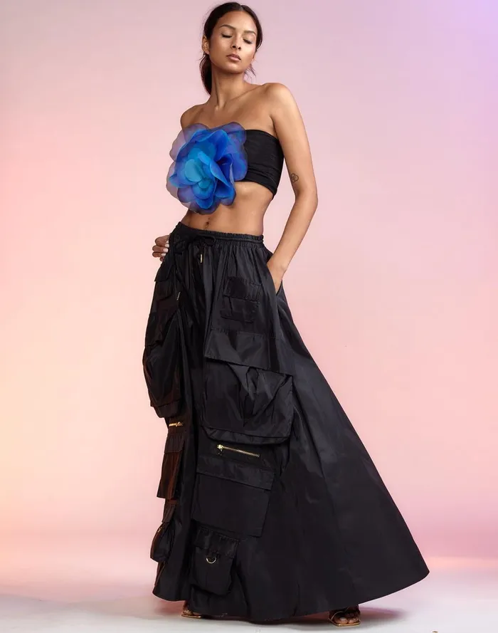 Women Cynthia Rowley Bottoms Taffeta Cargo Skirt Black Women Cynthia Rowley Bottoms Taffeta Cargo Skirt Black