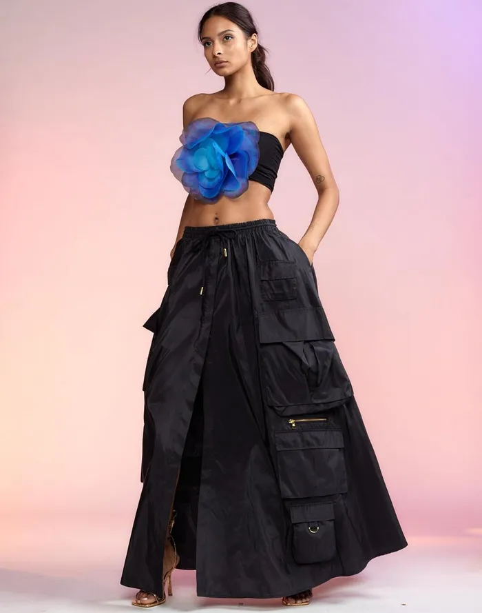 Women Cynthia Rowley Bottoms Taffeta Cargo Skirt Black Women Cynthia Rowley Bottoms Taffeta Cargo Skirt Black