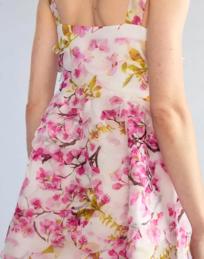 Women Cynthia Rowley Dresses Scalloped Petal Midi Dress White Women Cynthia Rowley Dresses Scalloped Petal Midi Dress White