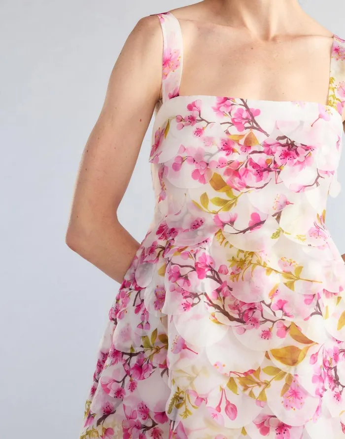 Women Cynthia Rowley Dresses Scalloped Petal Midi Dress White Women Cynthia Rowley Dresses Scalloped Petal Midi Dress White