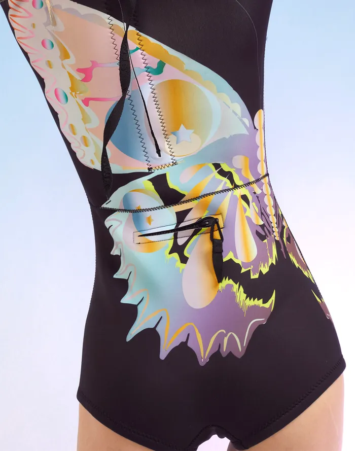 Women Cynthia Rowley Swim Butterfly Wetsuit Black