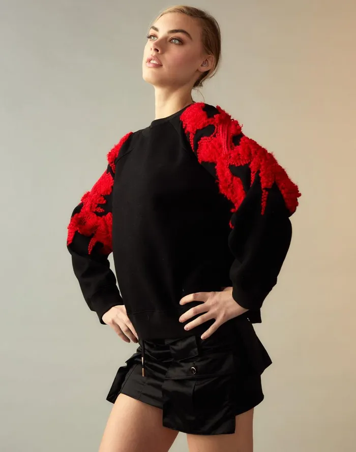 Women Cynthia Rowley Tops Jasper Crewneck Black