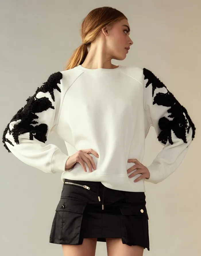 Women Cynthia Rowley Tops Jasper Crewneck White Women Cynthia Rowley Tops Jasper Crewneck White
